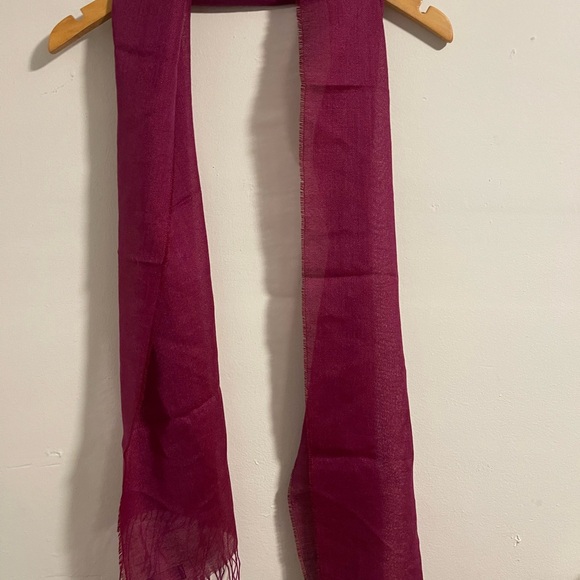 Lands' End Accessories - Land’s End  Classic Lightweight Women's Scarf in Deep Berry